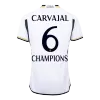 Men's Authentic CARVAJAL #6 CHAMPIONS Real Madrid Home Soccer Jersey Shirt 2023/24 - Player Version - Pro Jersey Shop