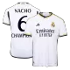Men's Authentic NACHO #6 CHAMPIONS Real Madrid Home Soccer Jersey Shirt 2023/24 - Player Version - Pro Jersey Shop