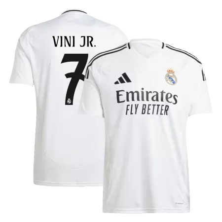 Men's VINI JR. #7 Real Madrid Home Soccer Jersey Shirt 2024/25 - Fan Version - Pro Jersey Shop