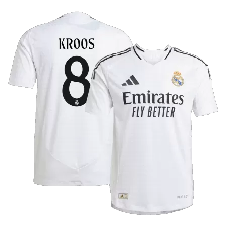 Men's Authentic KROOS #8 Real Madrid Home Soccer Jersey Shirt 2024/25 - Player Version - Pro Jersey Shop