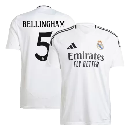 Men's BELLINGHAM #5 Real Madrid Home Soccer Jersey Shirt 2024/25 - Fan Version - Pro Jersey Shop