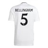 Premium Quality Men's BELLINGHAM #5 Real Madrid Home Soccer Jersey Shirt 2024/25 - Fan Version - Pro Jersey Shop