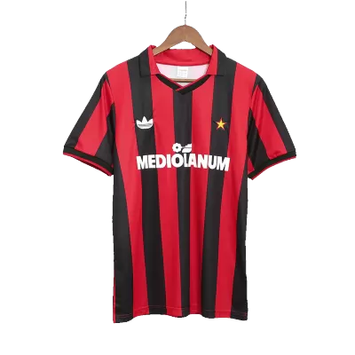 Men's Retro 1990/91 AC Milan Home Soccer Jersey Shirt - Pro Jersey Shop