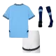 Kids Manchester City Home Soccer Jersey Whole Kit (Jersey+Shorts+Socks) 2024/25 - Pro Jersey Shop
