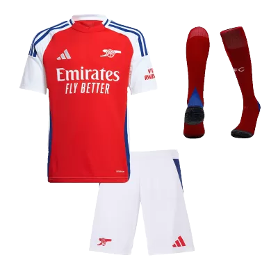 Kids Arsenal Home Soccer Jersey Whole Kit (Jersey+Shorts+Socks) 2024/25 - Pro Jersey Shop