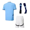 Men's Manchester City Home Soccer Jersey Whole Kit (Jersey+Shorts+Socks) 2024/25 - Pro Jersey Shop