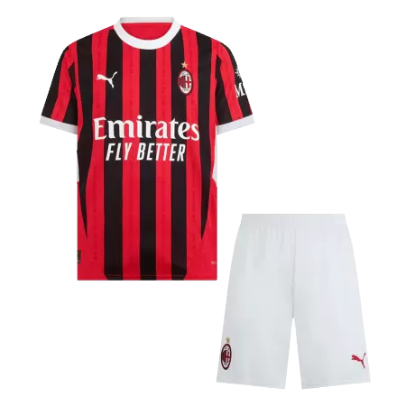 Men's AC Milan Home Soccer Jersey Kit (Jersey+Shorts) 2024/25 - Pro Jersey Shop