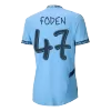 UCL Men's Authentic FODEN #47 Manchester City Home Soccer Jersey Shirt 2024/25 - Player Version - Pro Jersey Shop