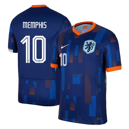 Men's MEMPHIS #10 Netherlands Away Soccer Jersey Shirt Euro 2024 - Fan Version - Pro Jersey Shop