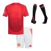 Kids Manchester United Home Soccer Jersey Whole Kit (Jersey+Shorts+Socks) 2024/25 - Pro Jersey Shop