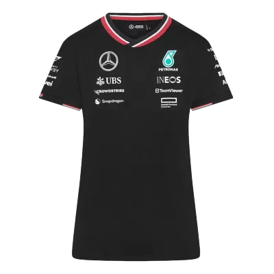Women's Mercedes AMG Petronas F1 Racing Team T-Shirt Black 2024 - Pro Jersey Shop