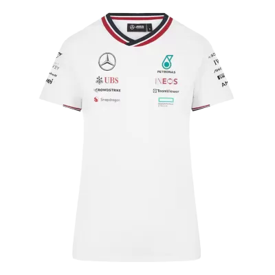 Women's Mercedes AMG Petronas F1 Racing Team T-Shirt White 2024 - Pro Jersey Shop