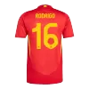 Men's Authentic RODRIGO #16 Spain Home Soccer Jersey Shirt 2024 - Player Version - Pro Jersey Shop