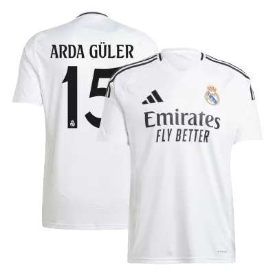 Men's ARDA GÜLER #15 Real Madrid Home Soccer Jersey Shirt 2024/25 - Fan Version - Pro Jersey Shop