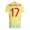 Men's WILLIAMS JR. #17 Spain Away Soccer Jersey Shirt Euro 2024 - Fan Version - Pro Jersey Shop