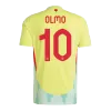 Men's OLMO #10 Spain Away Soccer Jersey Shirt Euro 2024 - Fan Version - Pro Jersey Shop