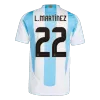 Men's Authentic L.MARTÍNEZ #22 Argentina Home Soccer Jersey Shirt Copa America 2024 - Player Version - Pro Jersey Shop