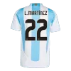 Men's Authentic L.MARTÍNEZ #22 Argentina Home Soccer Jersey Shirt 2024 - Player Version - Pro Jersey Shop