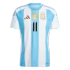 Premium Quality Men's DI MARIA #11 Argentina Home Soccer Jersey Shirt 2024 - Fan Version - Pro Jersey Shop
