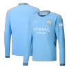 Men's Manchester City Home Long Sleeves Soccer Jersey Shirt 2024/25 - Fan Version - Pro Jersey Shop