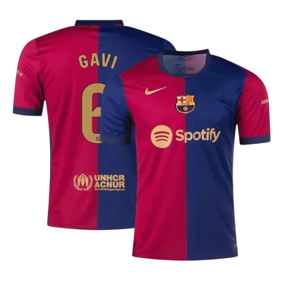 Men's GAVI #6 Barcelona Home Soccer Jersey Shirt 2024/25 - Fan Version - Pro Jersey Shop