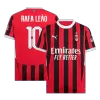 UCL Men's RAFA LEÃO #10 AC Milan Home Soccer Jersey Shirt 2024/25 - Fan Version - Pro Jersey Shop