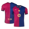 Men's Authentic Barcelona Home Spotify Logo Without Text Soccer Jersey Shirt 2024/25 - Player Version - Pro Jersey Shop