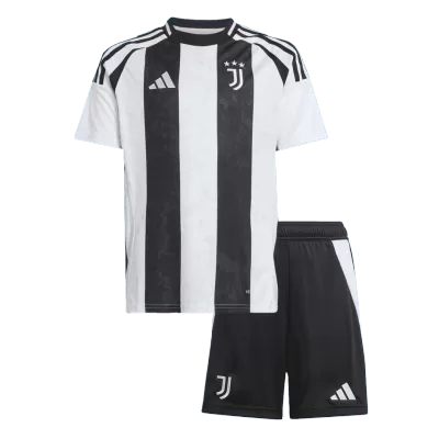 Kids Juventus Home Soccer Jersey Kit (Jersey+Shorts) 2024/25 - Pro Jersey Shop