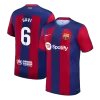 Men's GAVI #6 Barcelona Home Soccer Jersey Shirt 2023/24 - Fan Version - Pro Jersey Shop