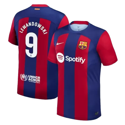 Men's LEWANDOWSKI #9 Barcelona Home Soccer Jersey Shirt 2023/24 - Fan Version - Pro Jersey Shop