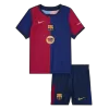 Kids Barcelona Home Spotify Logo Without Text Soccer Jersey Kit (Jersey+Shorts) 2024/25 - Pro Jersey Shop