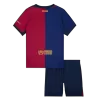 Kids Barcelona Home Spotify Logo Without Text Soccer Jersey Kit (Jersey+Shorts) 2024/25 - Pro Jersey Shop