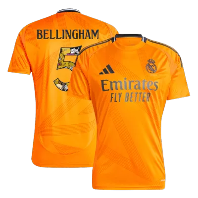 Premium Quality Men's BELLINGHAM #5 Real Madrid Away Soccer Jersey Shirt 2024/25 Bear Champ Font- Fan Version - Pro Jersey Shop