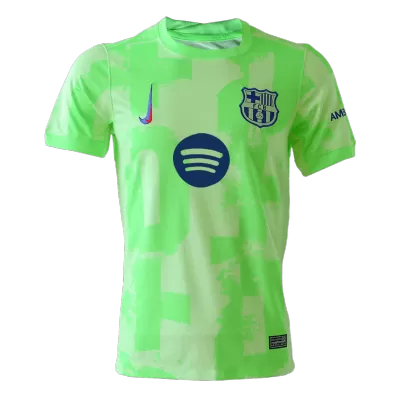 Premium Quality Men's Barcelona Third Away Soccer Jersey Shirt 2024/25 Plus Size (4XL~5XL) Spotify Logo Without Text- Fan Version - Pro Jersey Shop