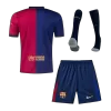 Premium Quality Men's Barcelona Home Soccer Jersey Whole Kit (Jersey+Shorts+Socks) 2024/25 - Pro Jersey Shop