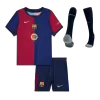 Kids Barcelona Home Soccer Jersey Whole Kit (Jersey+Shorts+Socks) 2024/25 Spotify Logo Without Text - Pro Jersey Shop