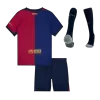 Kids Barcelona Home Soccer Jersey Whole Kit (Jersey+Shorts+Socks) 2024/25 Spotify Logo Without Text - Pro Jersey Shop