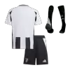 Kids's Juventus Home Soccer Jersey Whole Kit (Jersey+Shorts+Socks) 2024/25 - Pro Jersey Shop