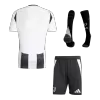 Men's Juventus Home Soccer Jersey Whole Kit (Jersey+Shorts+Socks) 2024/25 Save The Children Sponsor - Pro Jersey Shop