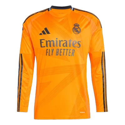 Men's Real Madrid Away Long Sleeves Soccer Jersey Shirt 2024/25 - Fan Version - Pro Jersey Shop