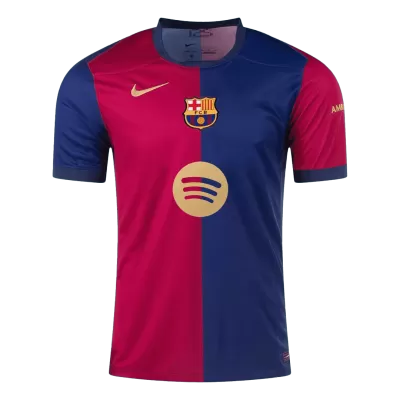 Premium Quality Men's Barcelona Home Soccer Jersey Shirt 2024/25 Spotify Logo Without Text- Fan Version - Pro Jersey Shop