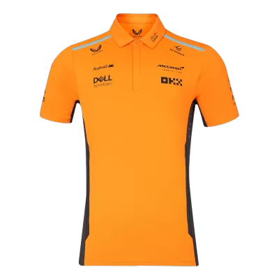 Premium Quality Men's McLaren F1 Racing Team Polo 2024 Plus Size (3XL~5XL)- Orange - Pro Jersey Shop