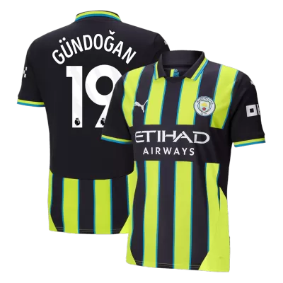 Men's GÜNDOĞAN #19 Manchester City Away Soccer Jersey Shirt 2024/25 - Fan Version - Pro Jersey Shop