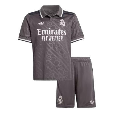 Kids Real Madrid Third Away Soccer Jersey Kit (Jersey+Shorts) 2024/25 - Pro Jersey Shop