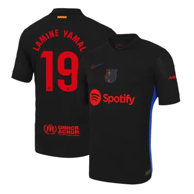 Men's Authentic LAMINE YAMAL #19 Barcelona Away Soccer Jersey Shirt 2024/25 - Player Version - Pro Jersey Shop