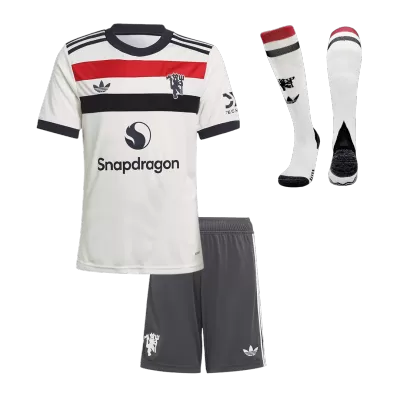 Kids Manchester United Third Away Soccer Jersey Whole Kit (Jersey+Shorts+Socks) 2024/25 - Pro Jersey Shop