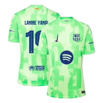 Premium Quality Men's LAMINE YAMAL #19 Barcelona Third Away Soccer Jersey Shirt 2024/25 Spotify Logo Without Text- Fan Version - Pro Jersey Shop