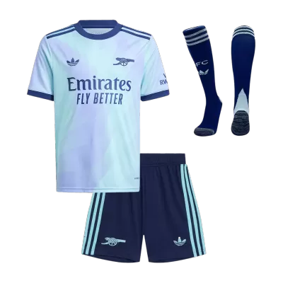 Kids Arsenal Third Away Soccer Jersey Whole Kit (Jersey+Shorts+Socks) 2024/25 - Pro Jersey Shop