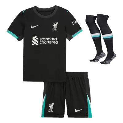 Kids Liverpool Away Soccer Jersey Whole Kit (Jersey+Shorts+Socks) 2024/25 - Pro Jersey Shop