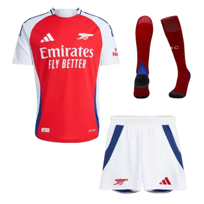 Men's Authentic Arsenal Home Soccer Jersey Whole Kit (Jersey+Shorts+Socks) 2024/25 - Pro Jersey Shop